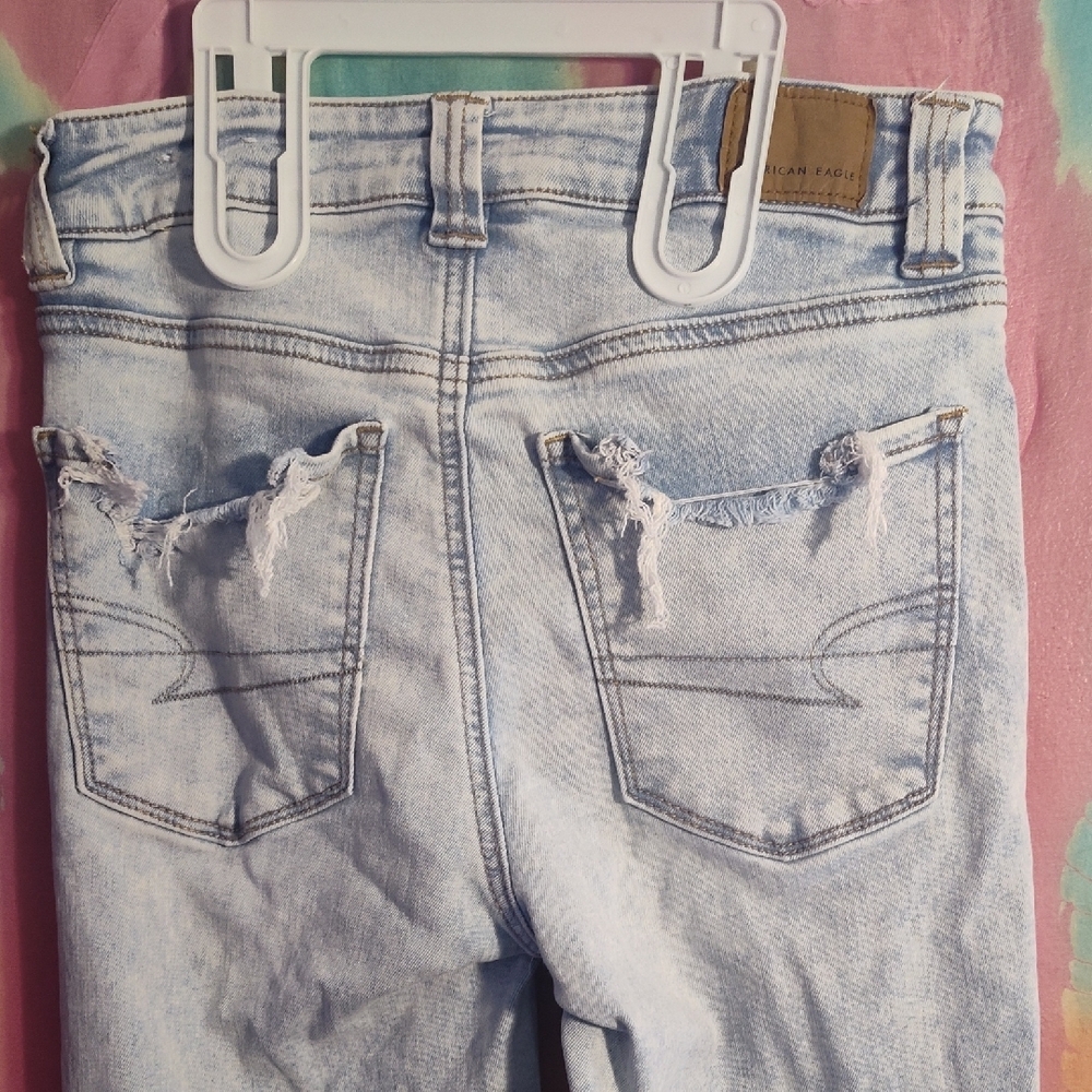 American Eagle Outfitters Light Blue Flare Jeans - Picture 4 of 6